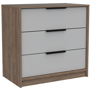 Cmoda 3 cajones 70x41,3x68,7 cm Miel/blanco