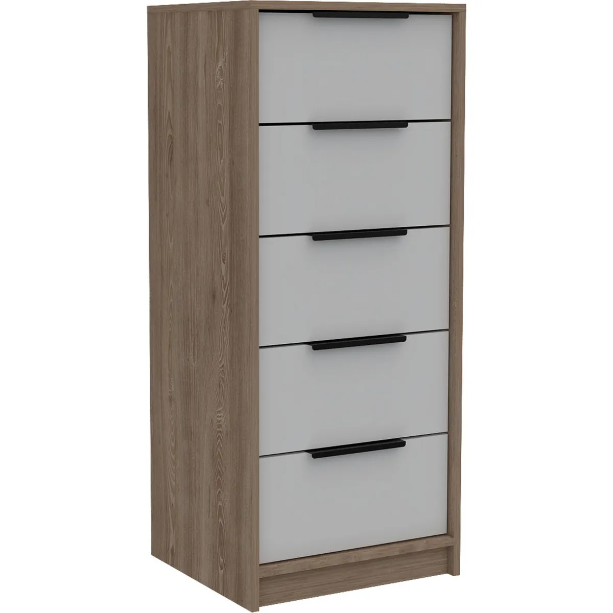 TUHOME - Cómoda 5 Cajón(es) KAIA 45x107x41.3 cm Miel/blanco