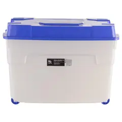 JUST HOME COLLECTION - Megacaja con Ruedas 51.5x53.5x76 cm 112 l Transparente