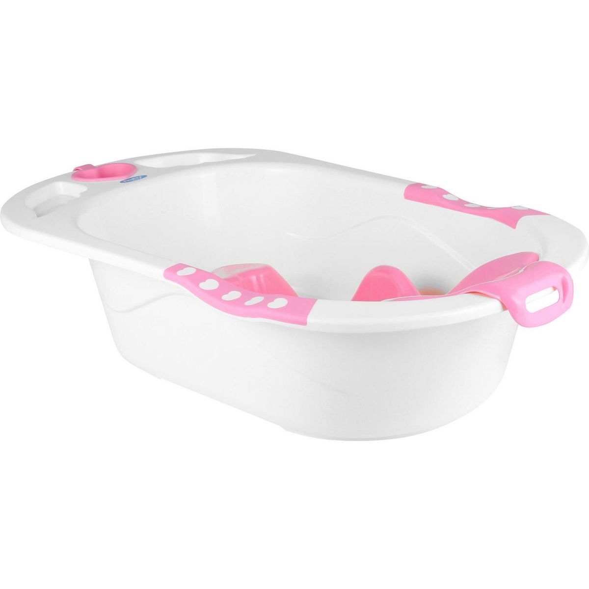 BABY WAY - Tina De Baño Ergonómica Blanco/Rosado