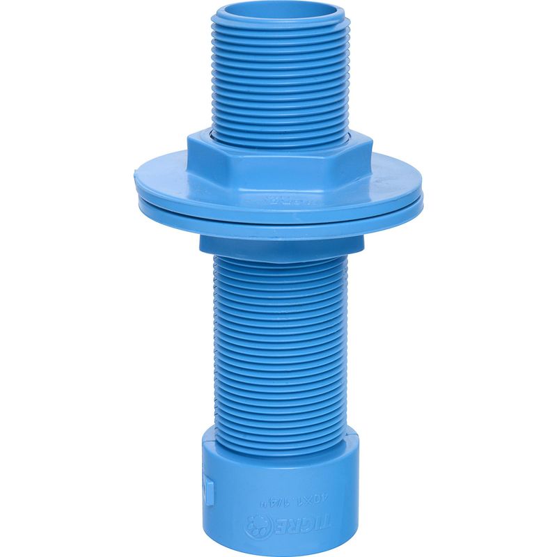 TIGRE - Salida estanque PVC-P CE/HE 40mm x 1 1/4"  1u