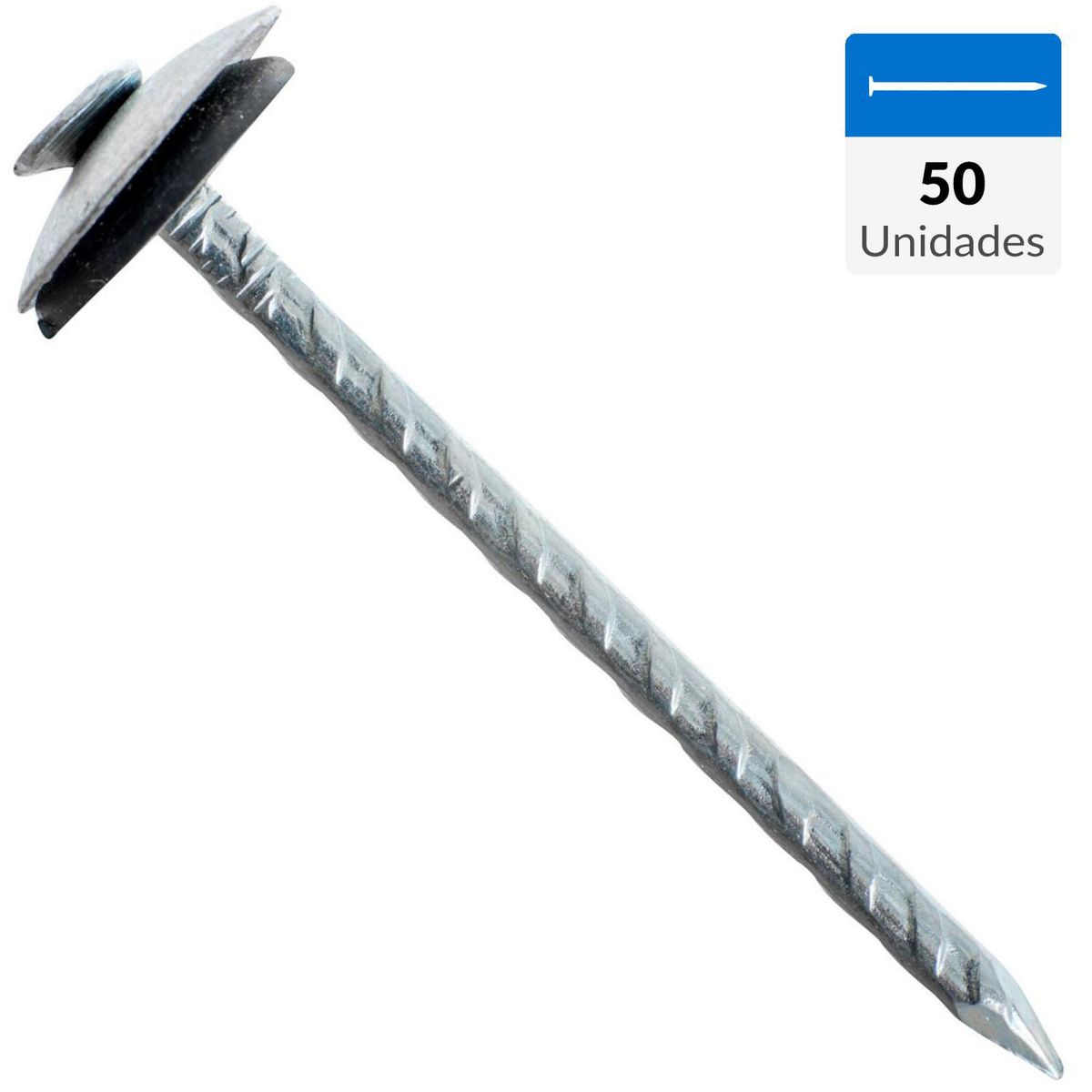 FIXSER - Clavo para techo 2 1/2" bolsa 50 unidades
