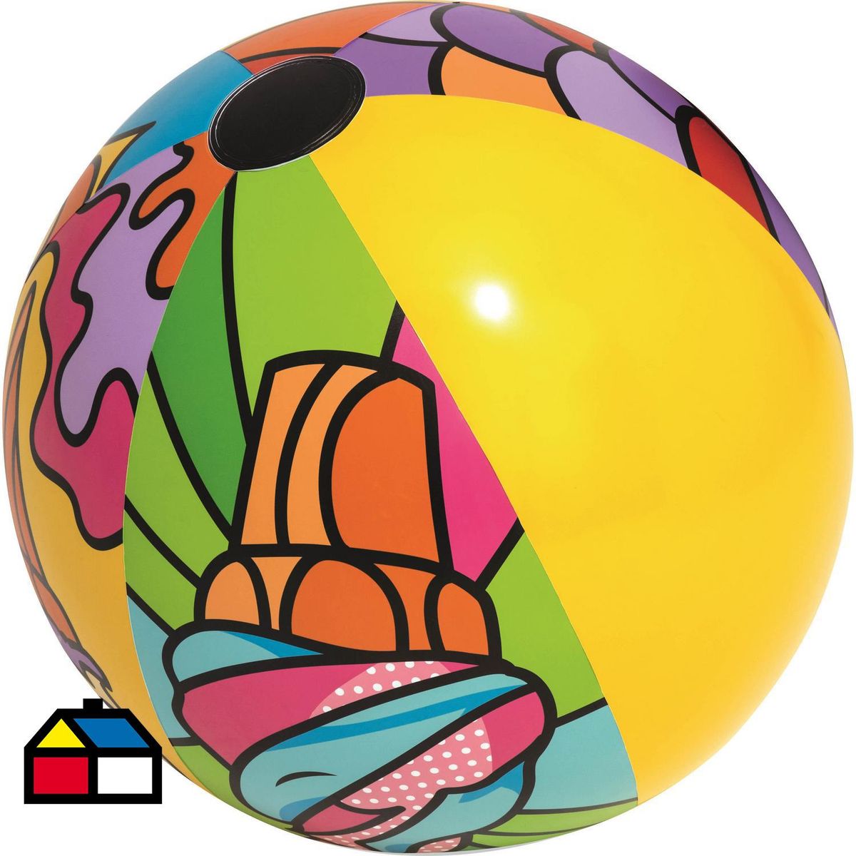 BESTWAY - Pelota de Playa Pop Multicolor 63.5x63.5x63.5 cm