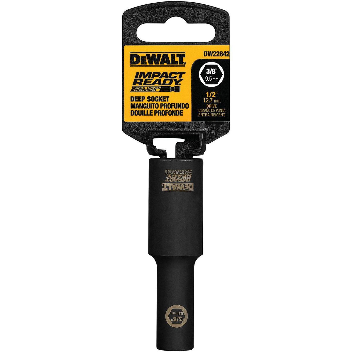 DEWALT - Dado 3/8" cuadrante 1/2"