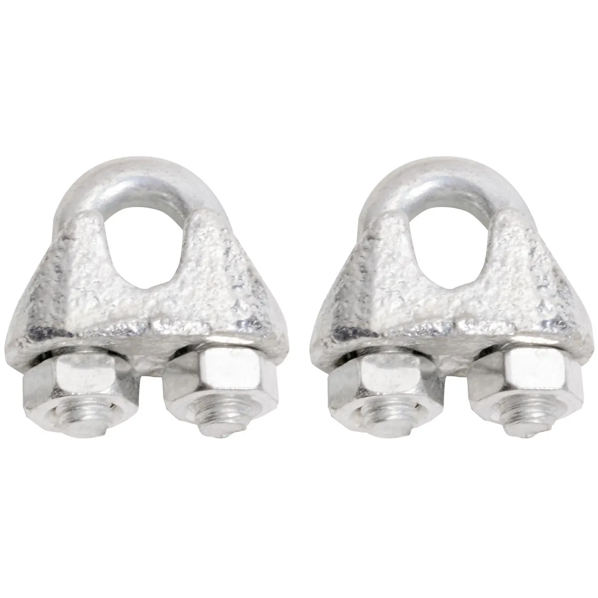 FIXSER - Set de abrazaderas para cable 1/8" 2 unidades