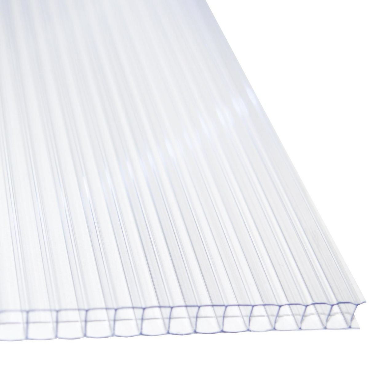 Plancha Policarbonato Alveolar 6 mm 210x450 cm Transparente, marca DVP - Foto Principal