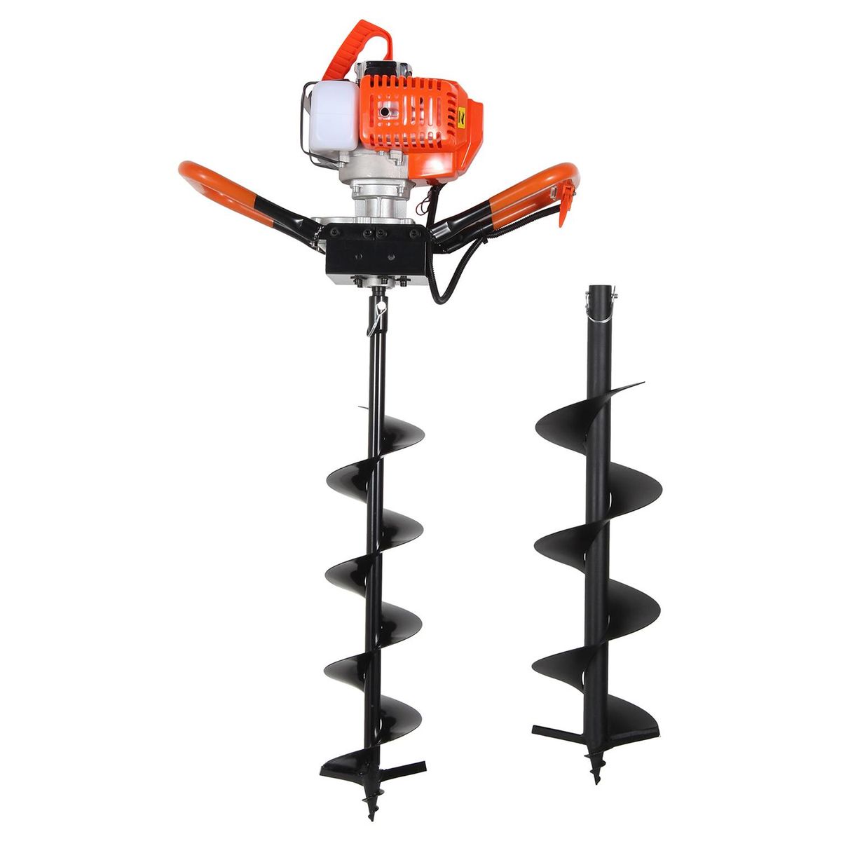 PLUSS - Ahoyador A Gasolina 2 Tiempos 52 Cc Incluye Brocas 15 Y 20 Cm