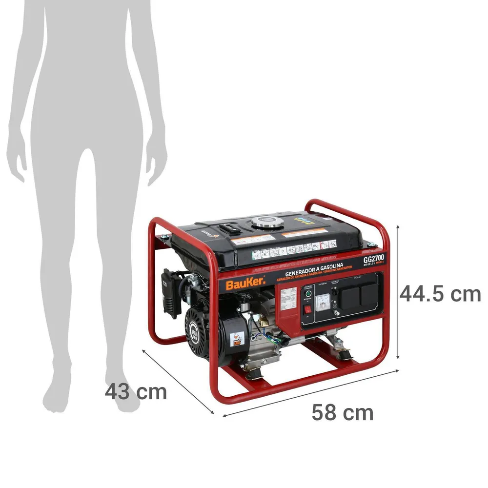 Bauker GG2700 Gasolina, foto 9