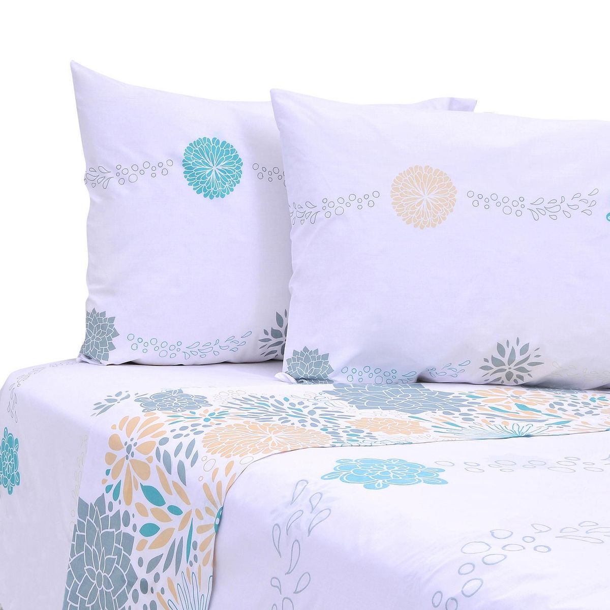 MASHINI - Juego de Sábanas Marine King 144 Hilos Colores