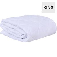 Cubrecolchón Ajustable King Blanco
