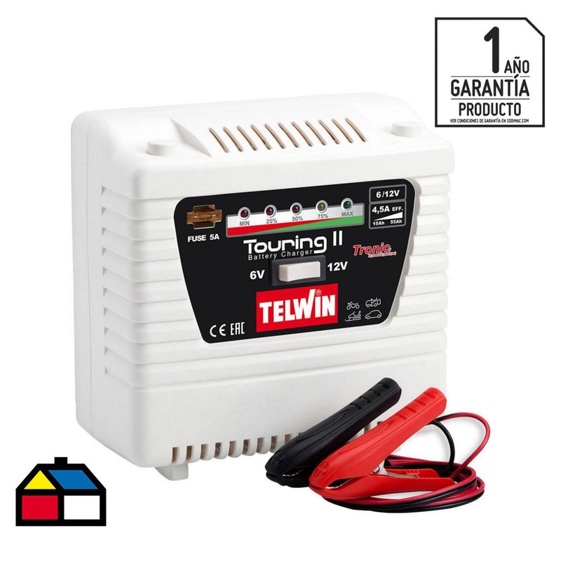 TELWIN - Cargador de baterías 6/12V 220V