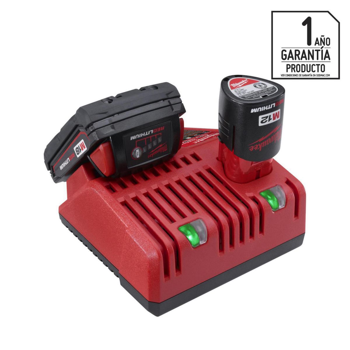 Cargador de batería 12/18 V, marca MILWAUKEE - Foto Principal