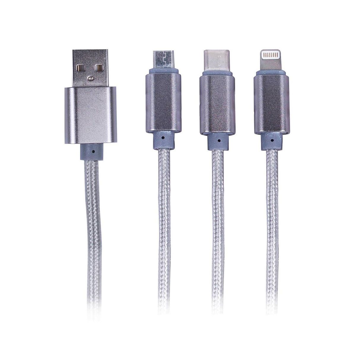 PHILCO - Cable De Carga 3 X 1 Micro -C- Iphone