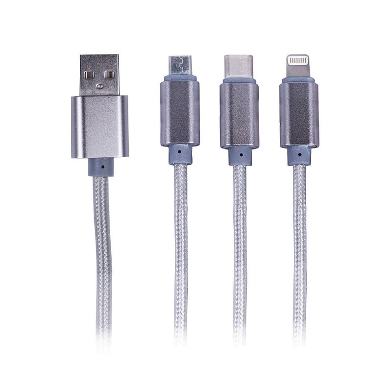 PHILCO - Cable de carga 3 x 1 micro -C- iphone
