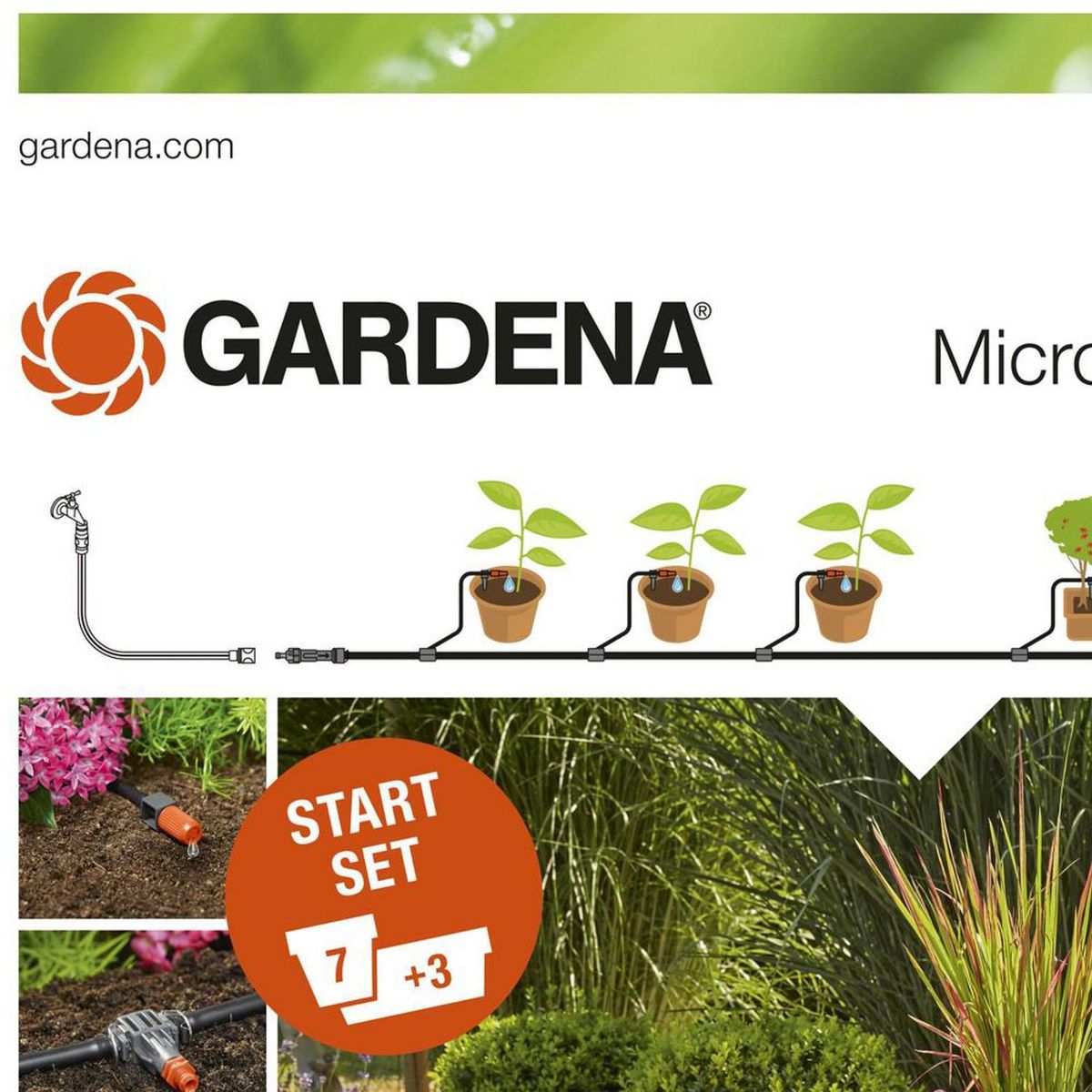GARDENA - Set de riego para macetas M