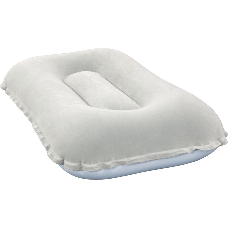 BESTWAY - Almohada Inflable Blanca de Sin relleno para Viaje 26x42 cm