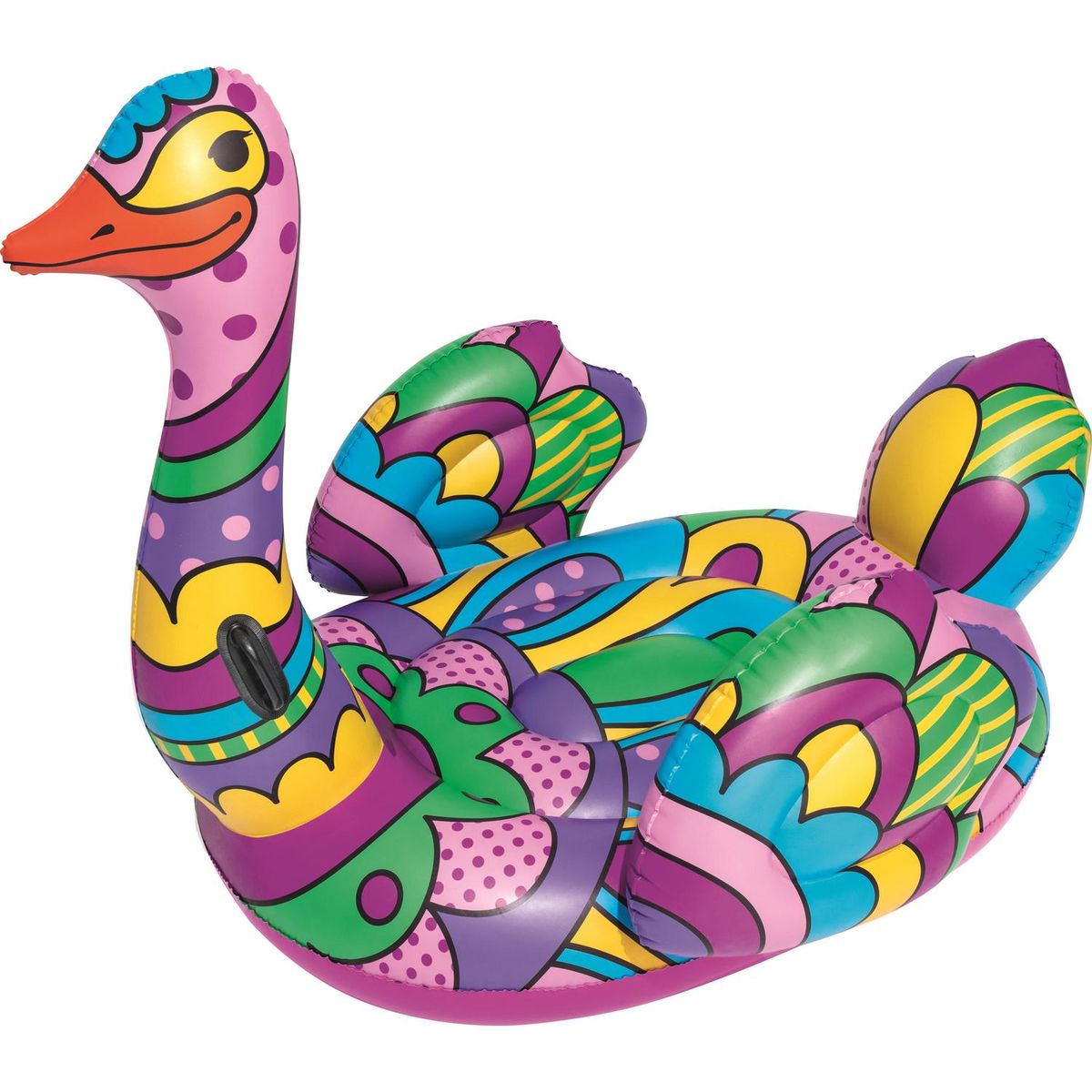 BESTWAY - Flotador Inflable Avestruz Pop Multicolor 129x141x174 cm