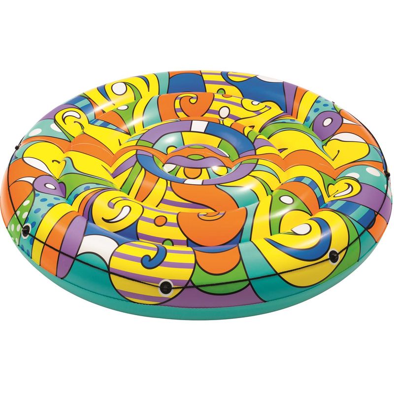 BESTWAY - Flotador Inflable Pop Multicolor 173x25x173 cm