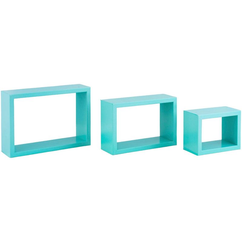 HOMY - Set de repisas modulares 3 unidades Turquesa