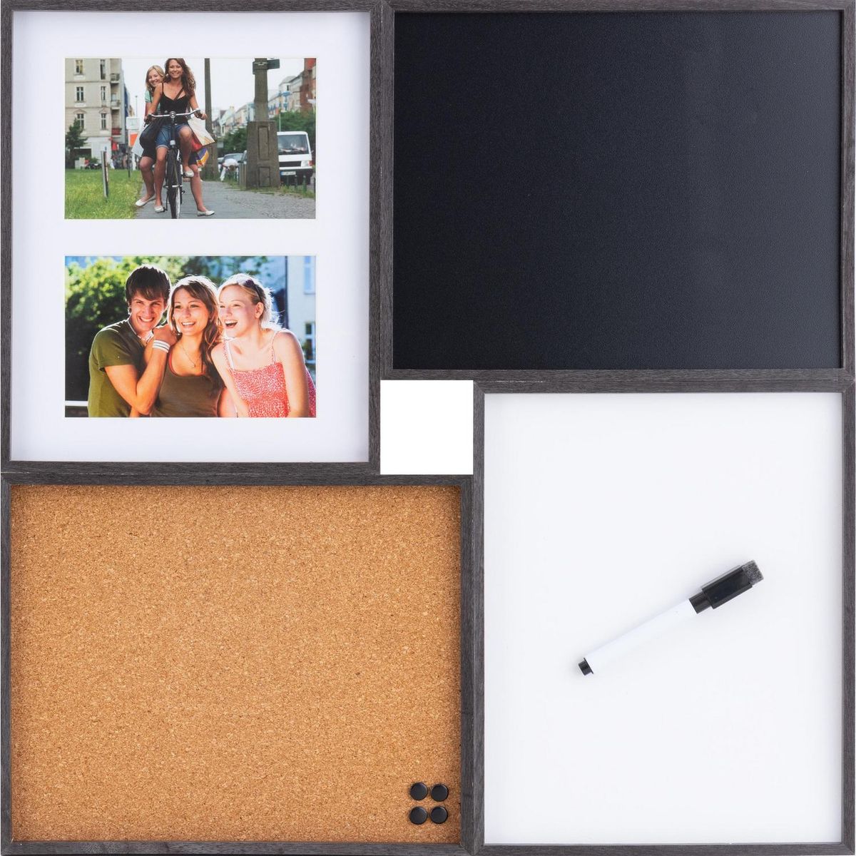 HOMY - Tablero con pizarra marco de fotos y corcho