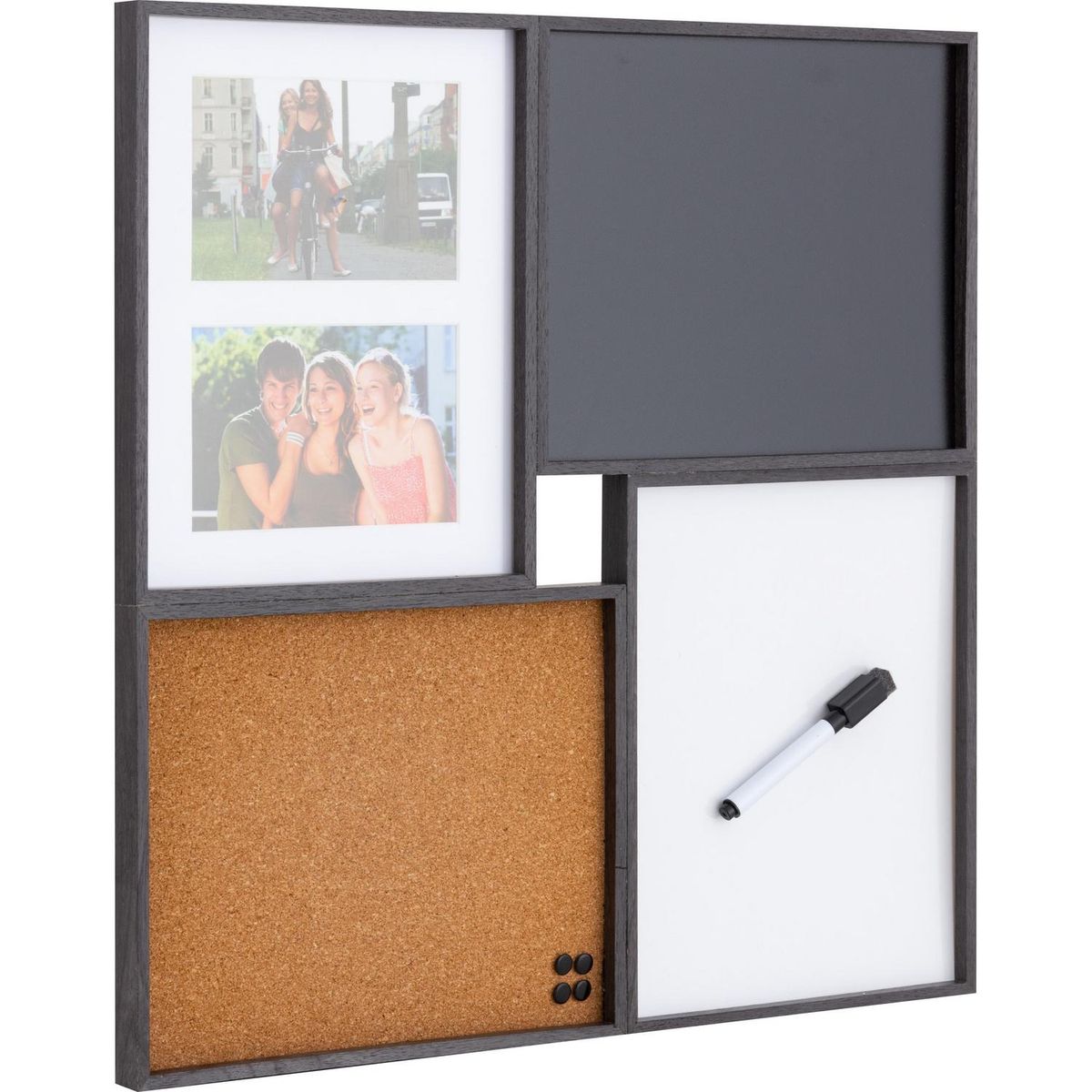 HOMY - Tablero con pizarra marco de fotos y corcho