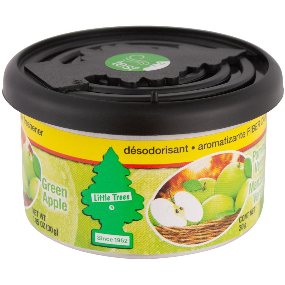 LITTLE TREES - Aromatizante Little Trees Lata Green Apple 30 G para Auto y Hogar