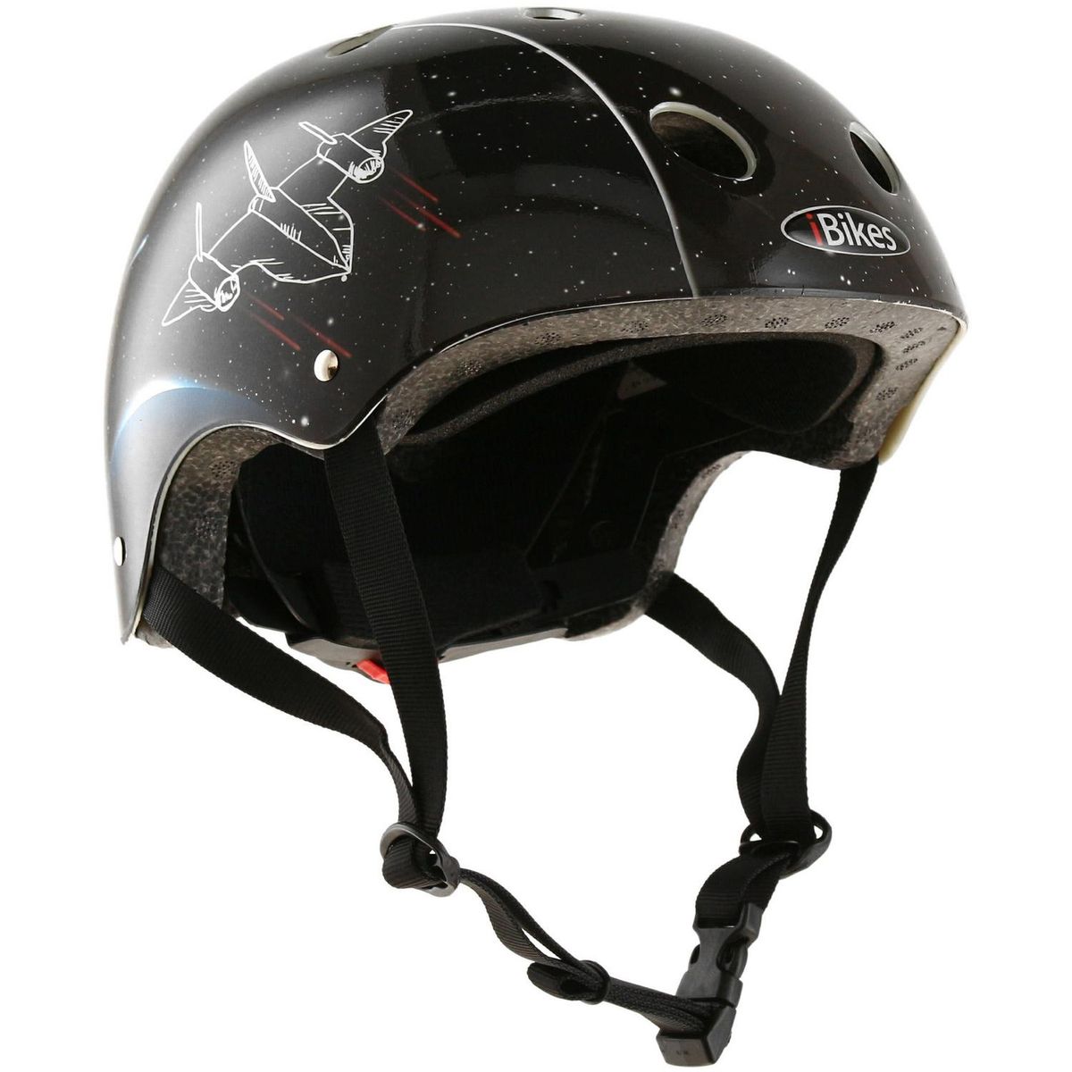 IBIKES - Casco Bicicleta Ibikes Galaxia S Negro Ajustable Certificado 55cm