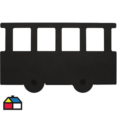 Repisa acero 22,5x12 cm Negra