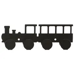 DUCASSE - Percha Repisa Locomotora Acero 3 Nivel(es) 1x7.9x23.5 cm Negro