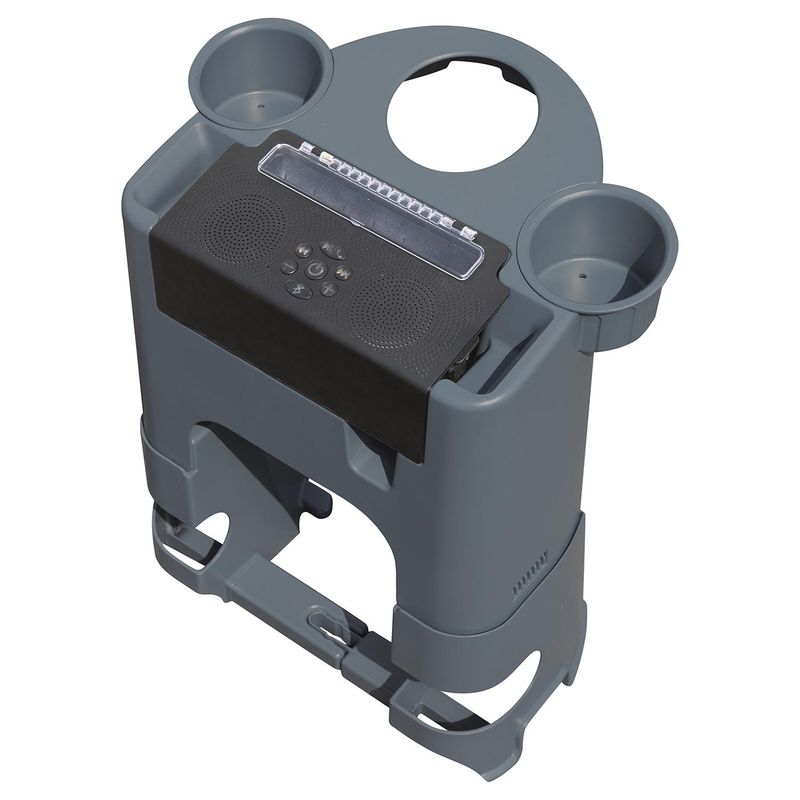 BESTWAY - Centro de Entretenimiento Lay-Z-Spa 37.5x36.5x49 cm Gris