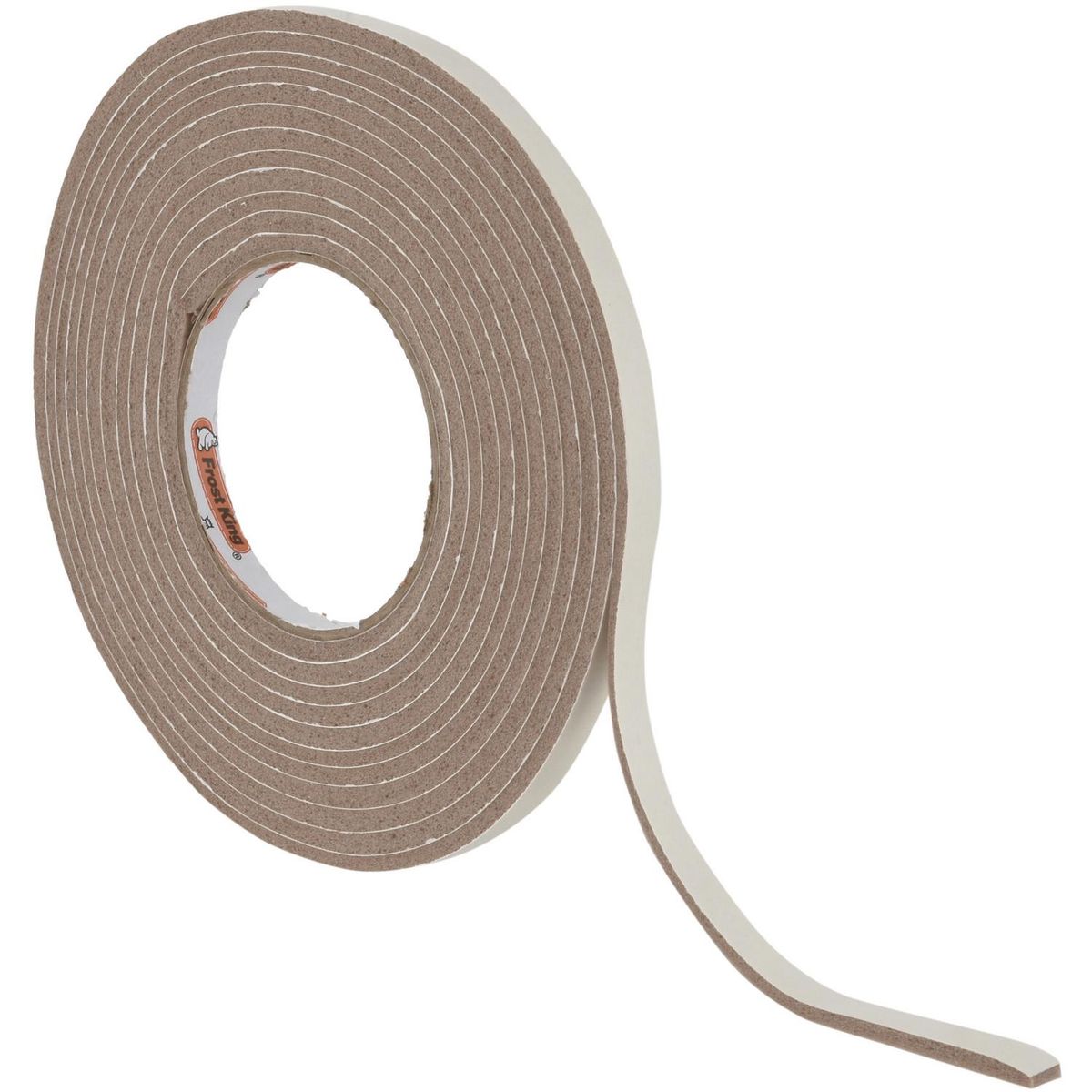 FIXSER - Burlete espuma vinílica marrón 9,5 mm x 4,8 mm