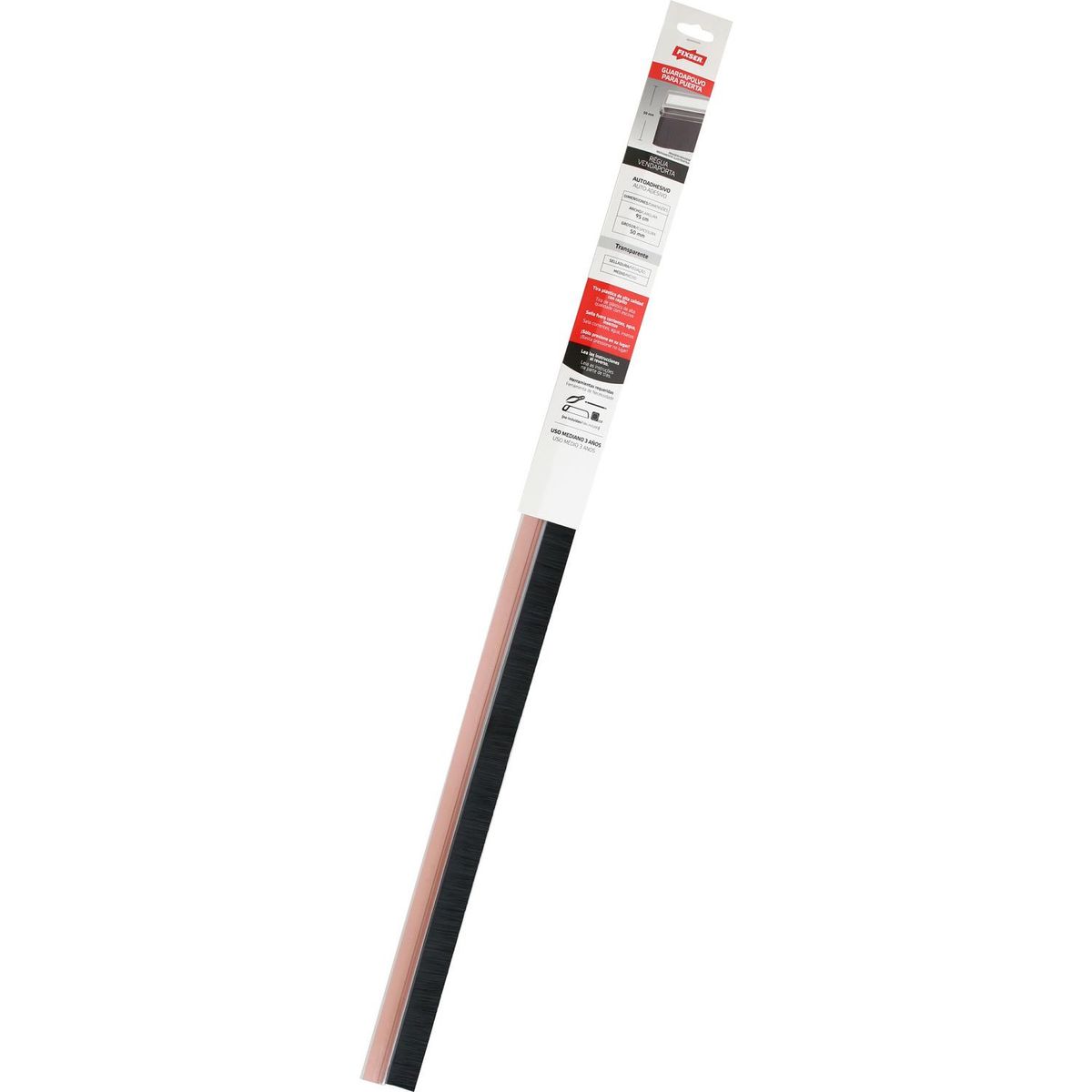 FIXSER - Guardapolvo cepillo autoadhesivo claro