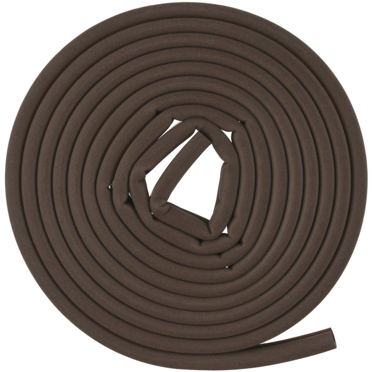 FIXSER - Caucho sintético perfil D 7,9 mm x 6,35 mm marrón