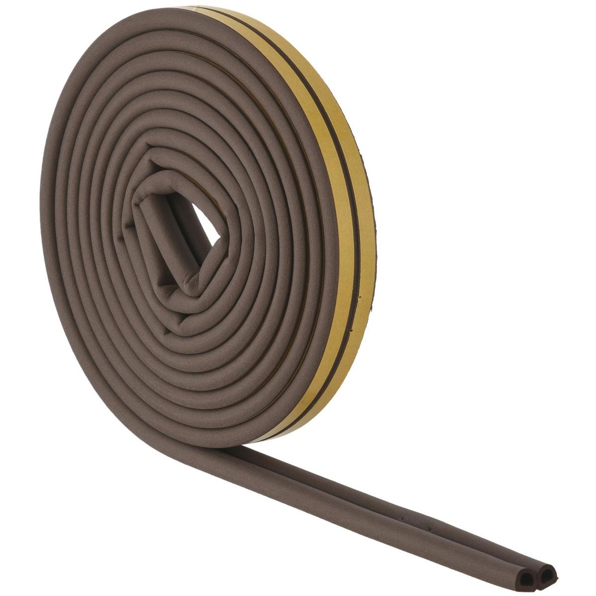 FIXSER - Caucho sintético perfil D 7,9 mm x 6,35 mm marrón