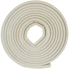 FIXSER - Caucho sintético perfil P 9,5 mm x 5,5 mm blanco