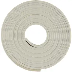 FIXSER - Caucho sintético estriado 9,5 mm x 3,2 mm blanco