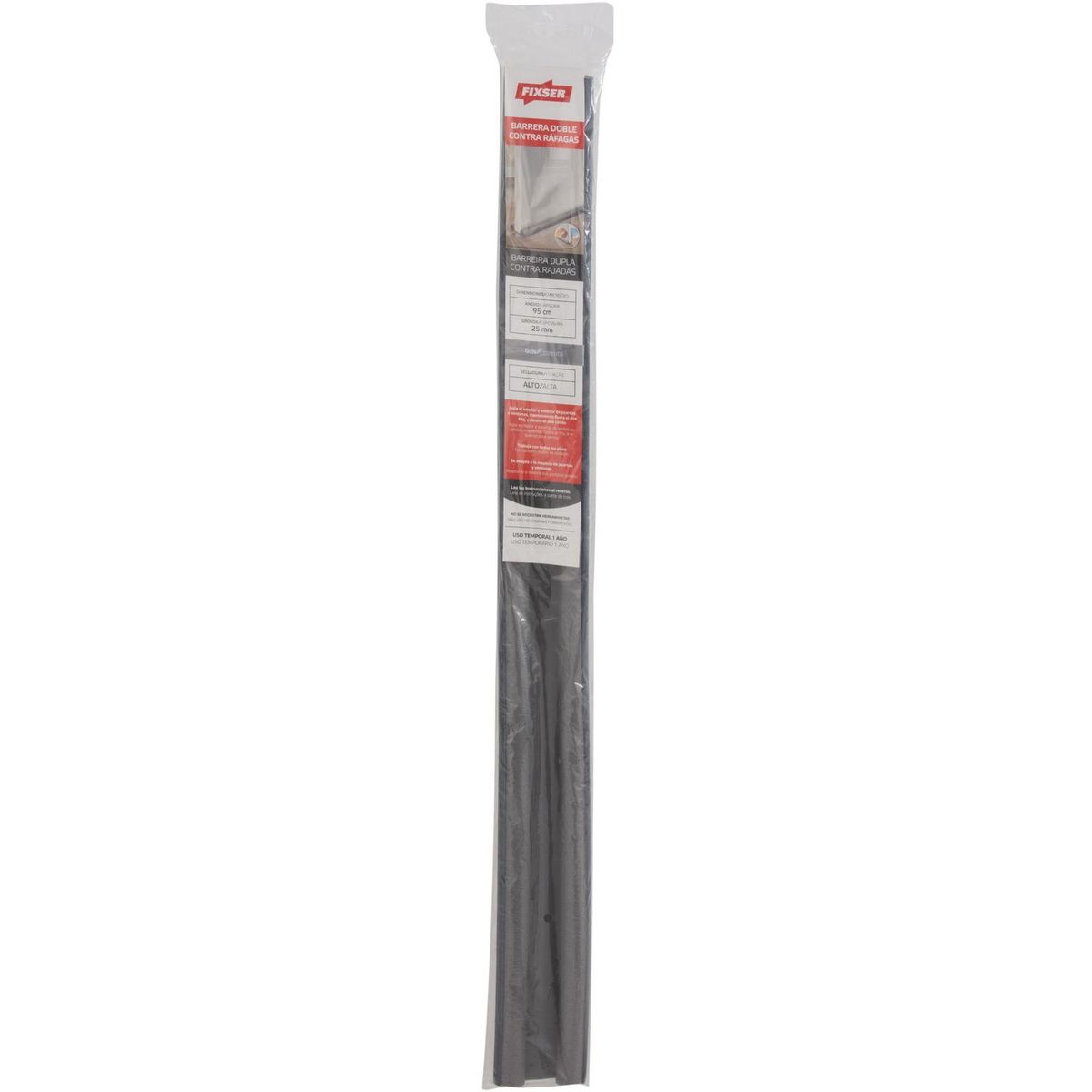 FIXSER - Aislante doble rollo polietileno gris 95 cm