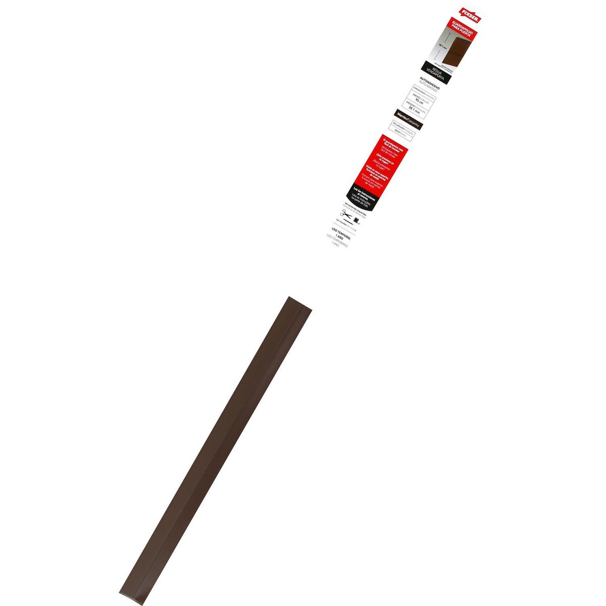 FIXSER - Guardapolvo vinílico autoadhesivo marrón