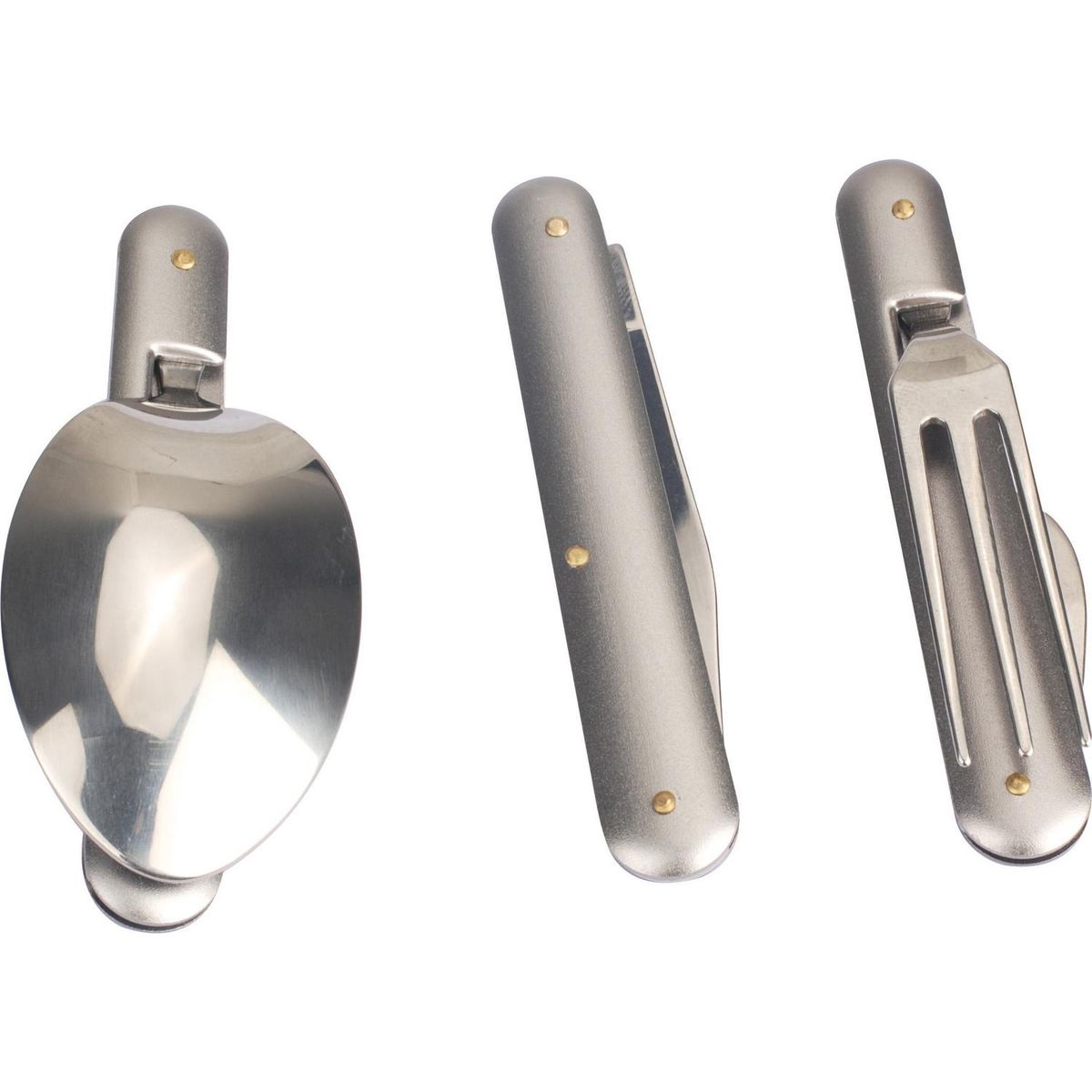 NATIONAL GEOGRAPHIC - Set de Cubiertos Picnic Acero Inoxidable Plateado