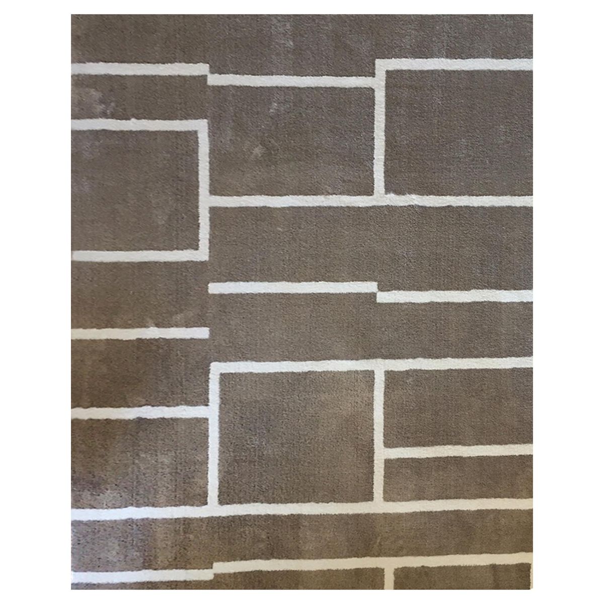 INTERFLOOR - Alfombra Play 200x290 cm Poliéster Café/blanco