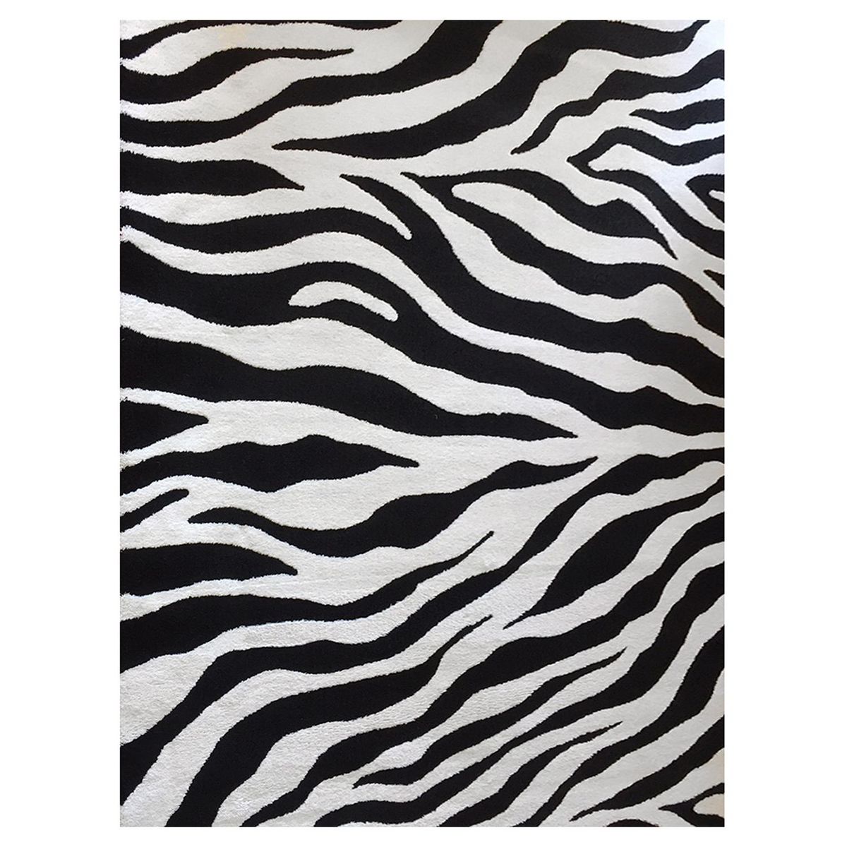 INTERFLOOR - Alfombra Play 200x290 cm Poliéster Blanco/negro