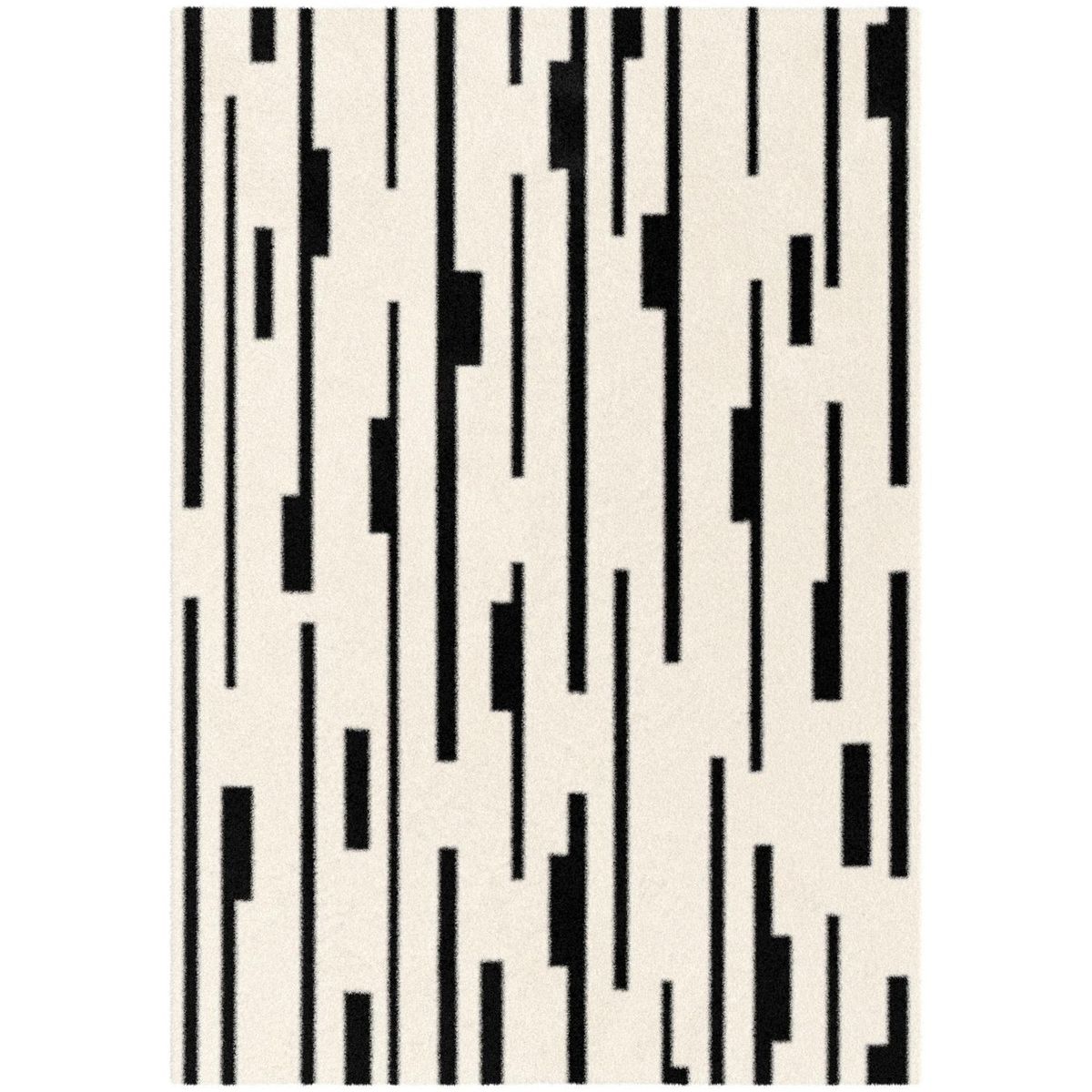 INTERFLOOR - Alfombra Play 160x230 cm Poliéster Blanco/negro