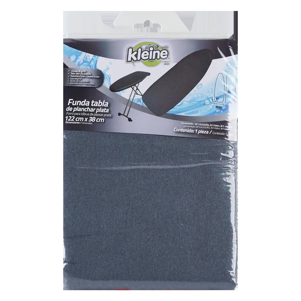 Funda Para Tabla De Planchar Silver M 122X38 Cm, marca KLEINE WOLKE - Foto 2