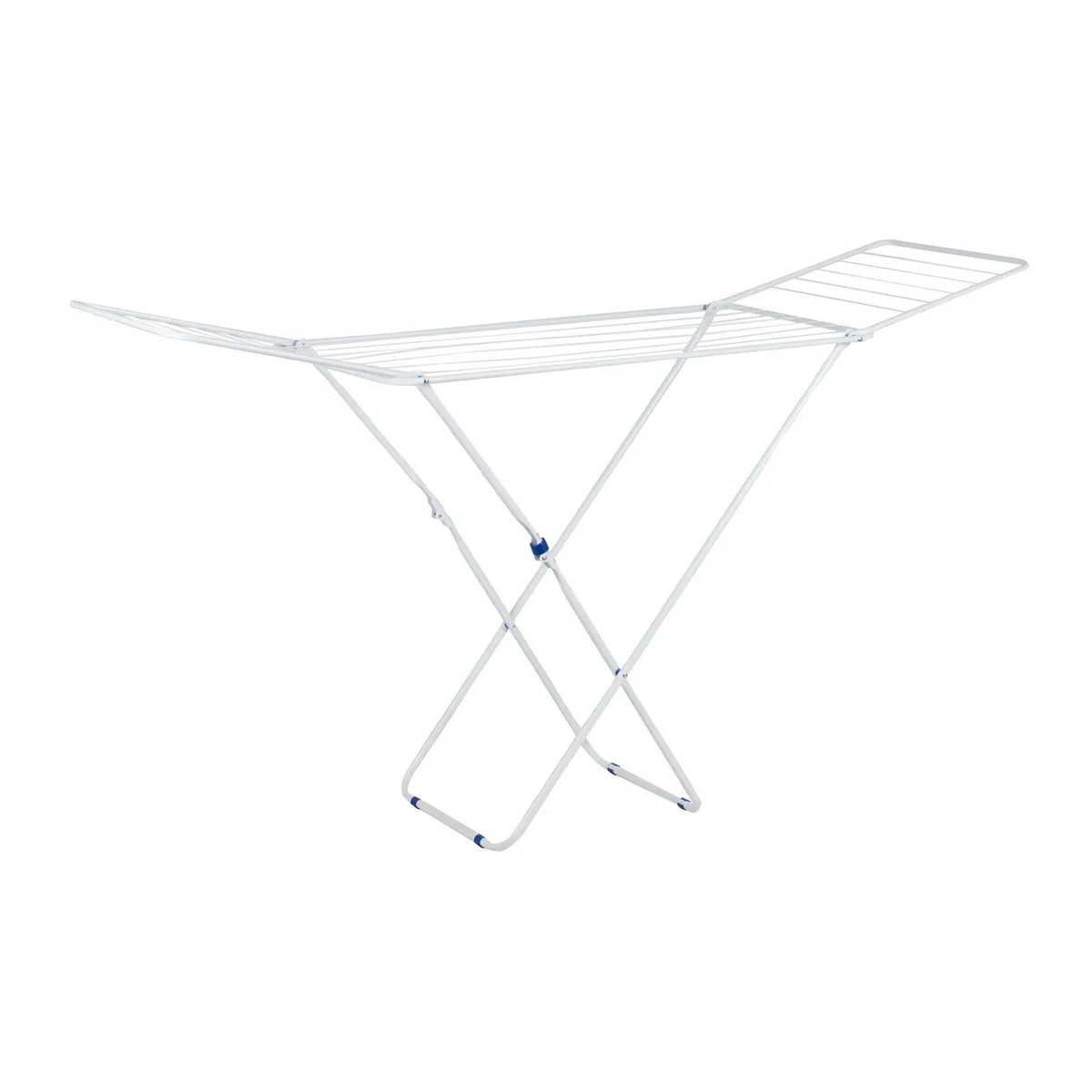 KLEINE WOLKE - Tendedero de Ropa Piso Acero 182x50 cm Blanco