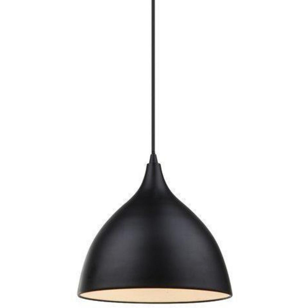 TEMPORA - Lámpara Colgante Trompeta Metal Negro