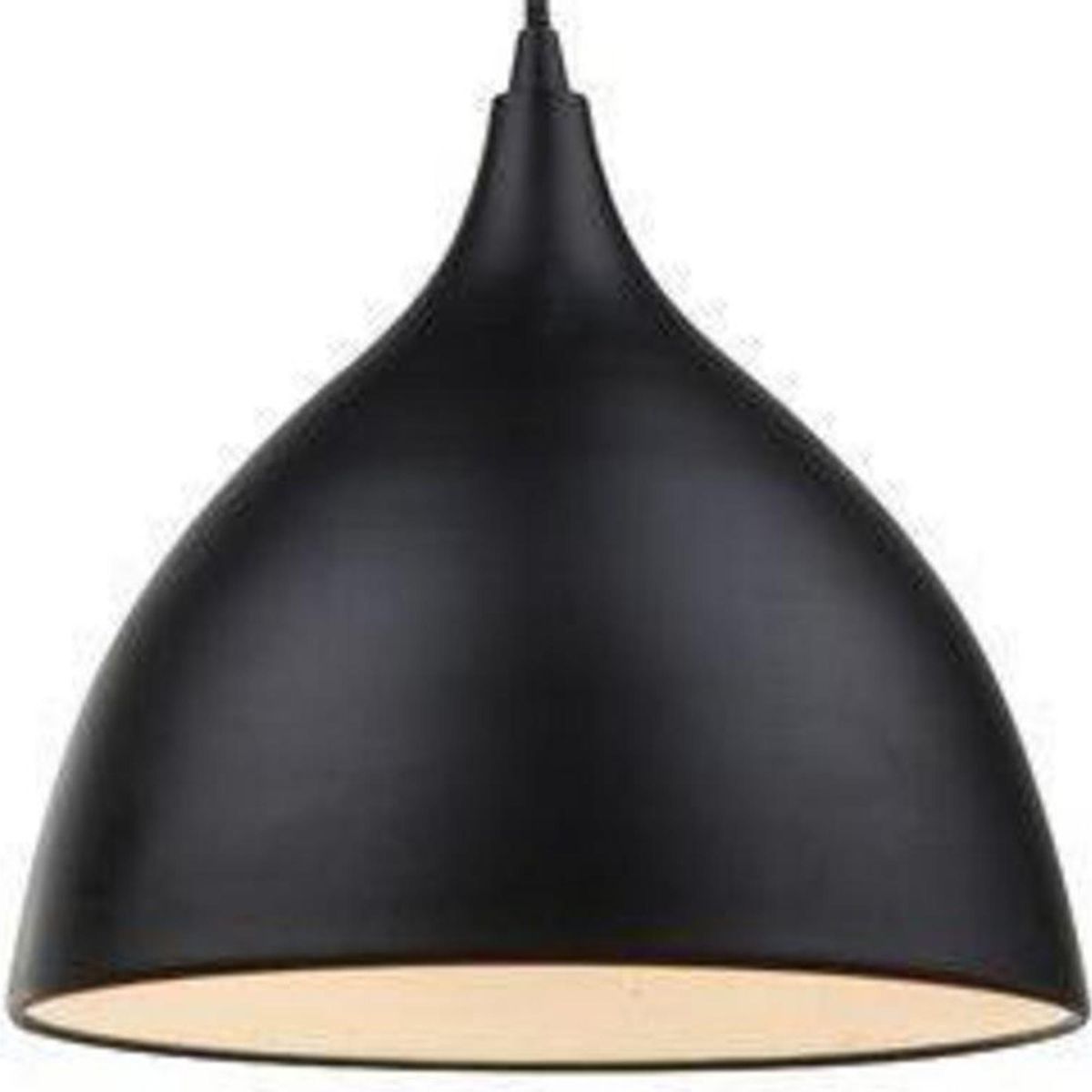 TEMPORA - Lámpara Colgante Trompeta Metal Negro