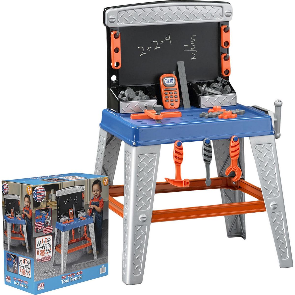 AMERICAN PLASTIC TOYS INC - Banco De Herramientas Infantil Con Accesorios Y Torno