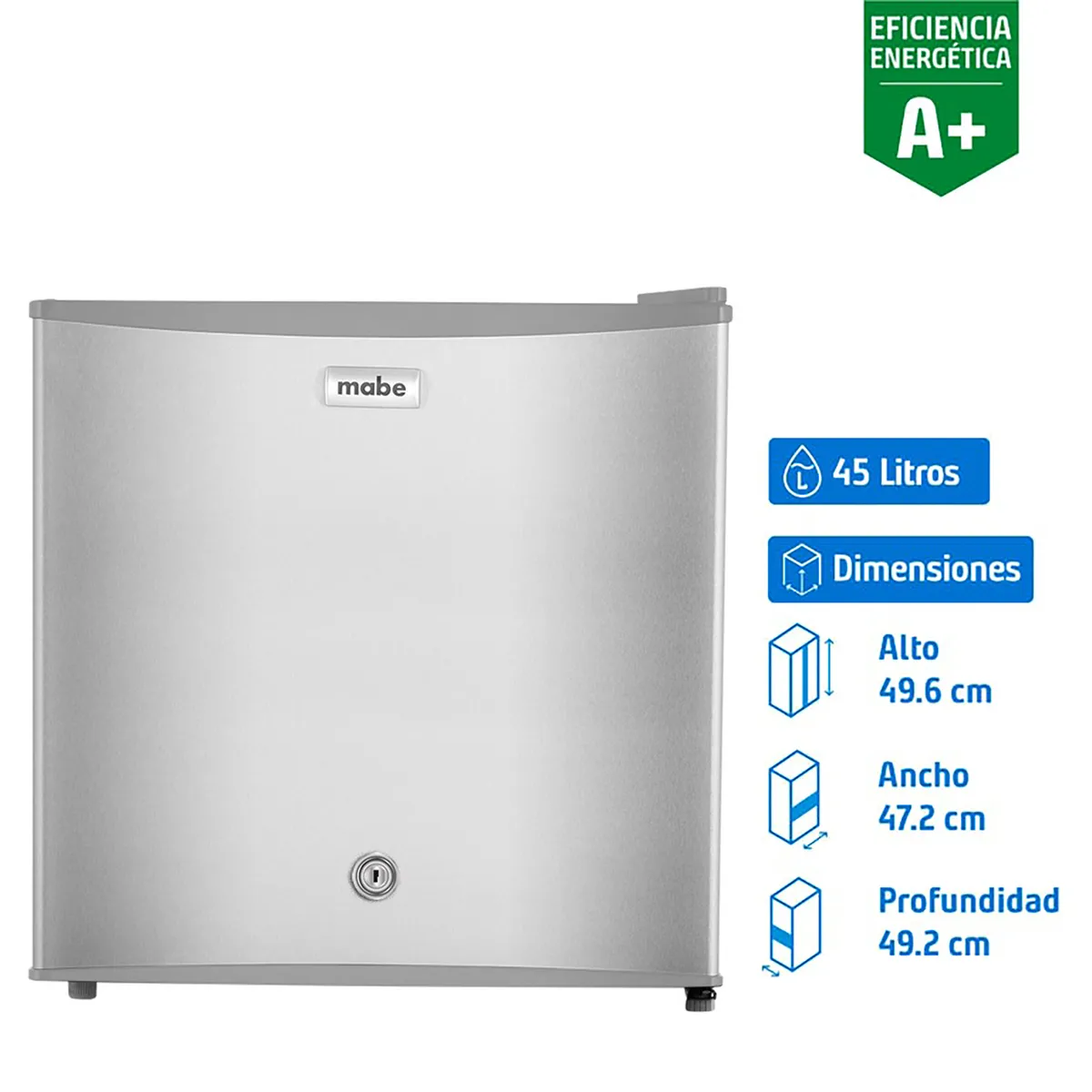 MABE - Frigobar 45 Litros Gris RMF02LRX0