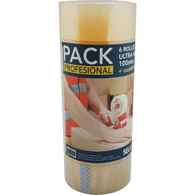 SELLOCINTA - Pack profesional 6 cintas ultra + cartonero