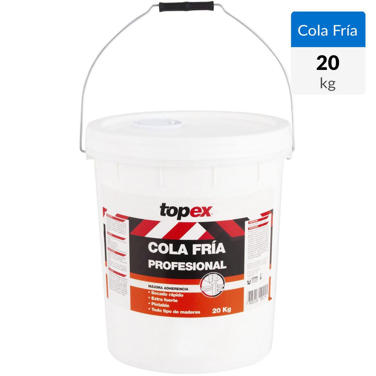 TOPEX - Cola Fría Profesional 20 kg Blanco